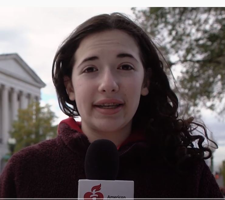 Liliana 7th grader speaks about the dangers of vaping